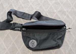 Baboon to the Moon Cordura Fanny Pack Gray Belt Bag Crossbody Travel Sling